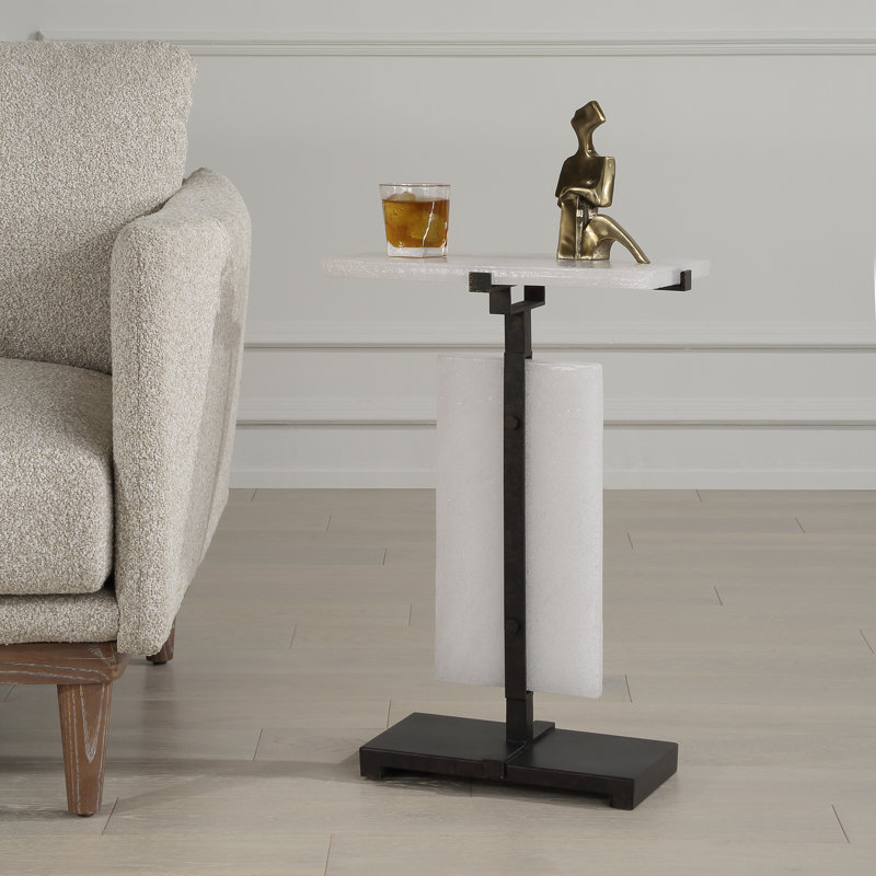 Ova Glass Accent Table