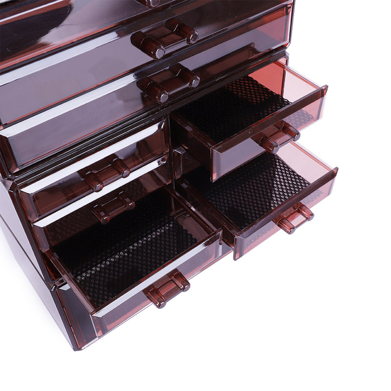 4-Piece Plastic Cosmetics Storage Rack Purple