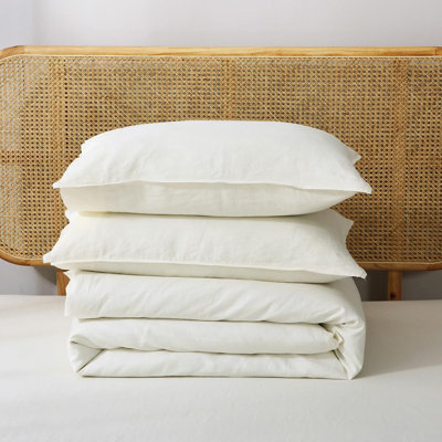 100% French Linen Duvet Cover Set 3pcs