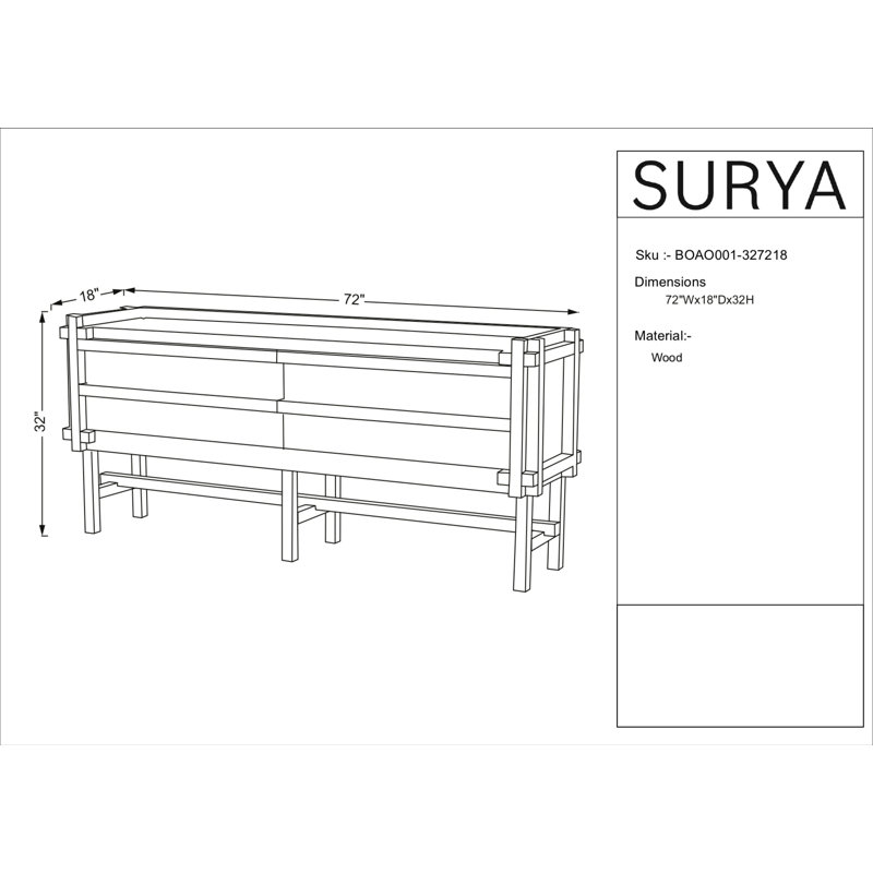 Becki Owens x Surya Altos Console Table