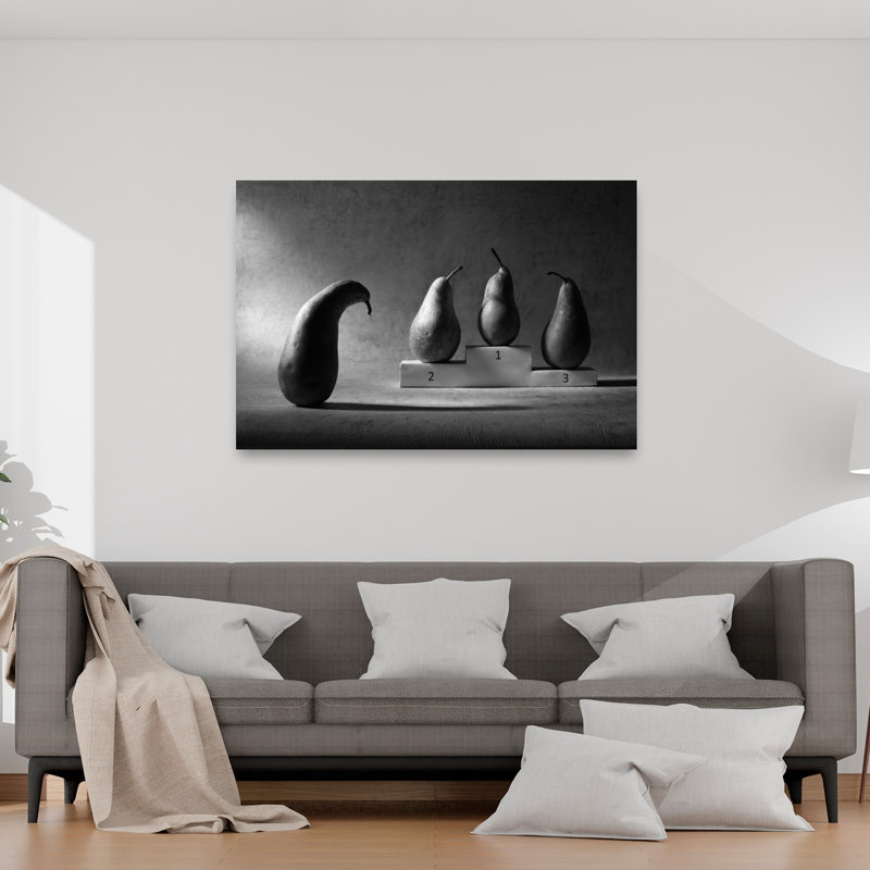 «The Pear's Struggle Dramatic Organic Contemporary», reproduction d'art murale, H 40 po x l 60 po