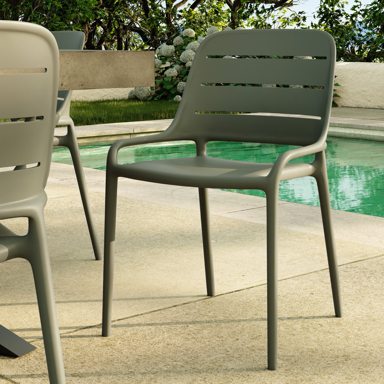 Nohr Dining Armchair, Army Green
