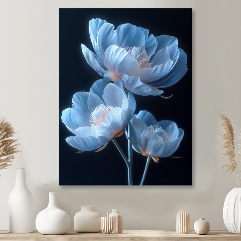 Rodden - pivoines, art mural, Sans cadre, H 12 po x l 20 po