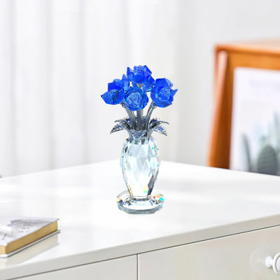 La sculpture en cristal K9, adaptée aux femmes, aux mamans et aux amis, est un cadeau commémoratif et une collection de fleurs en verre
