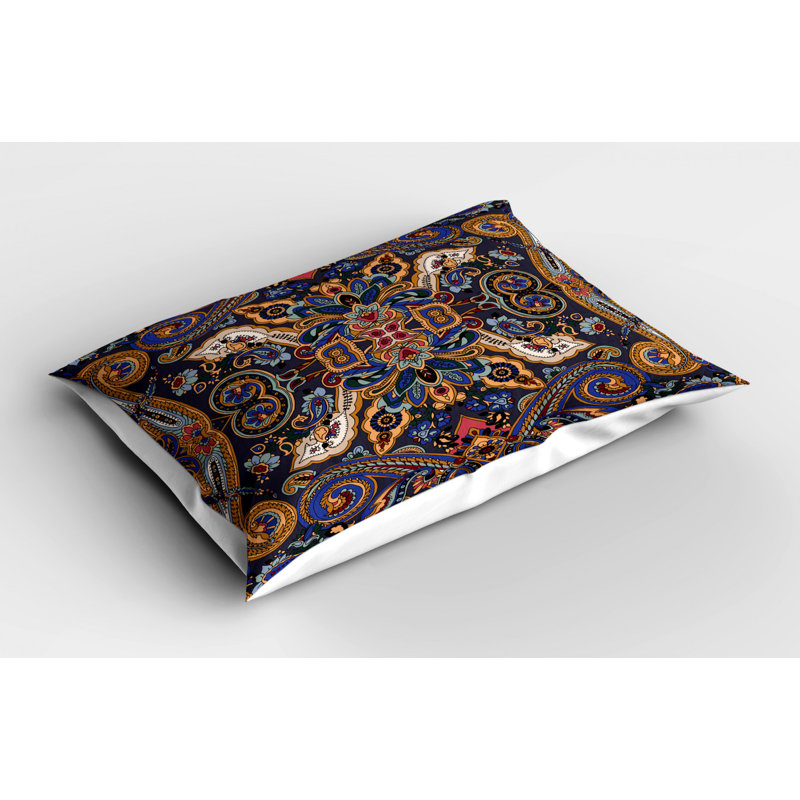 Polyester Paisley Sham Set, Queen