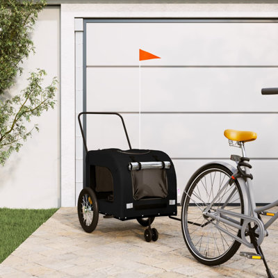 Pet Bike Trailer Oxford Fabric and Iron