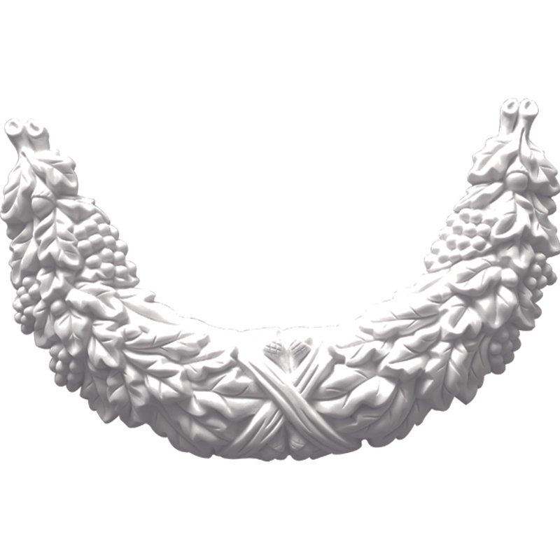 Primed White Polyurethane Crown Applique Onlay