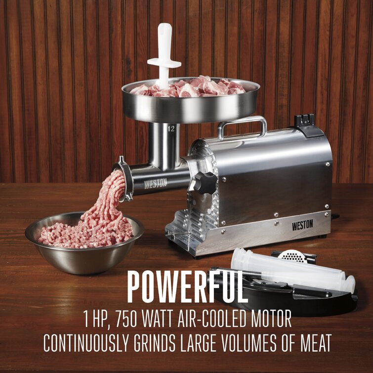 Weston 750 Watt Heavy Duty Meat Grinder/Sausage Stuffer