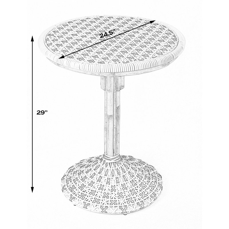 Tenor & Rattan Bistro Table
