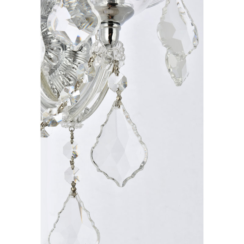 Stockard Wall Sconce, Crystal Clear, Royal Cut, Chrome