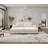 Modern Corduroy Convertible Combination Sofa Bed & Fluffy Oversized Lounge Chair Set, Extra Plush Double Sleeper Sectional for Contemporary Living Room-1482358840