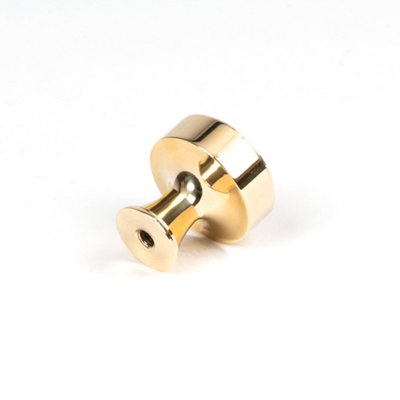 Matt Black Scully Cabinet Knob - 38Mm, 2.5 cm, Polished Brass