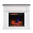 duraflame Wall Mantel Electric Fireplace, Bright White