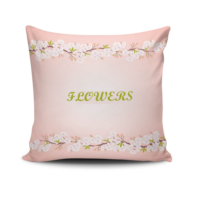 Eriks Decorative Cushion Cover, 17 x 17 Inches, 50% Cotton / 50% Polyester | Machine Washable at 104°F, Ironable, Concealed Zip Closure | Perfect for Living Room, Bedroom, and Stylish Home Décor