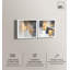 «Gilded Tranquil Abstract Art», ensemble de 2 panneaux par Shadowbox -2029157832-2029157836