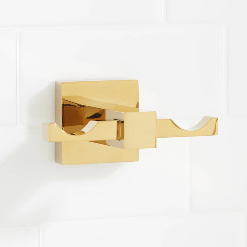 Albury Collection Wall-Mount Robe Hook, Polished Brass