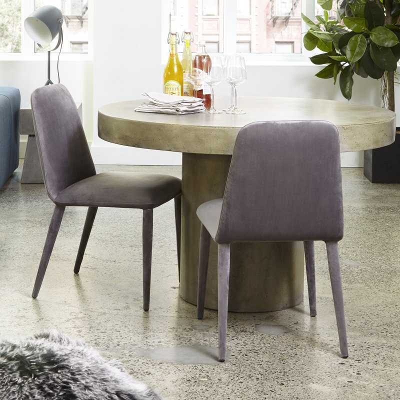 Ruka Round Dining Table, Dark Gray