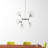 Rhythm 6 - Light Dimmable Sputnik Modern Linear Chandelier