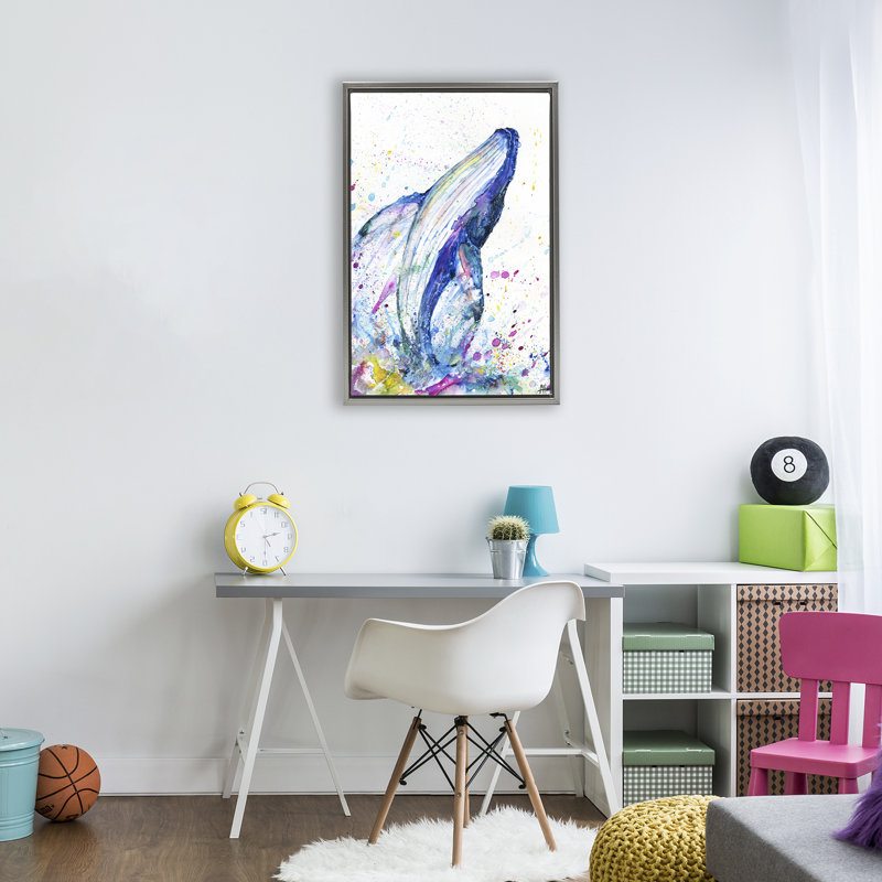 Baleine Breech avec cadre flottant éclaboussures, design par Marc Allante, Cadre flottant gris lustré, H 25 po x l 17 po