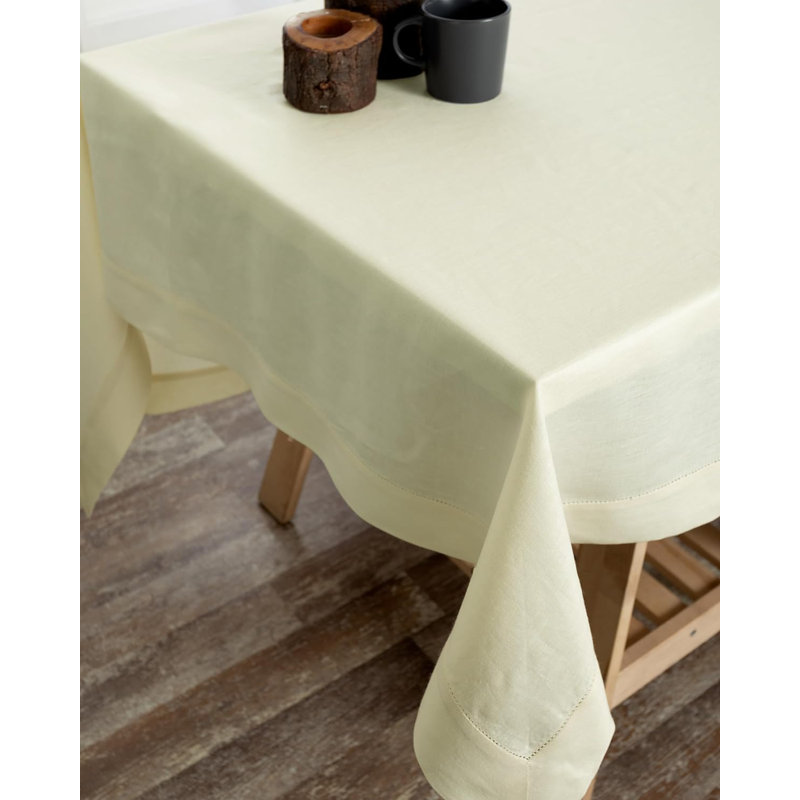 Nappe D'Moksha Homes, L 90 po x l 60 po, Crème à la vanille