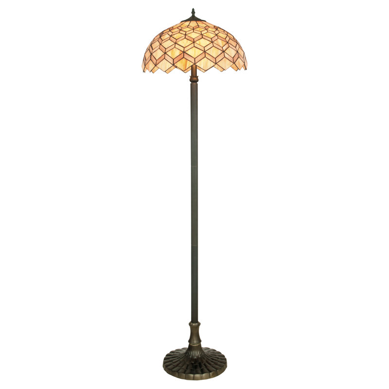 Manohar 155cm Brown Traditional Floor Lamp