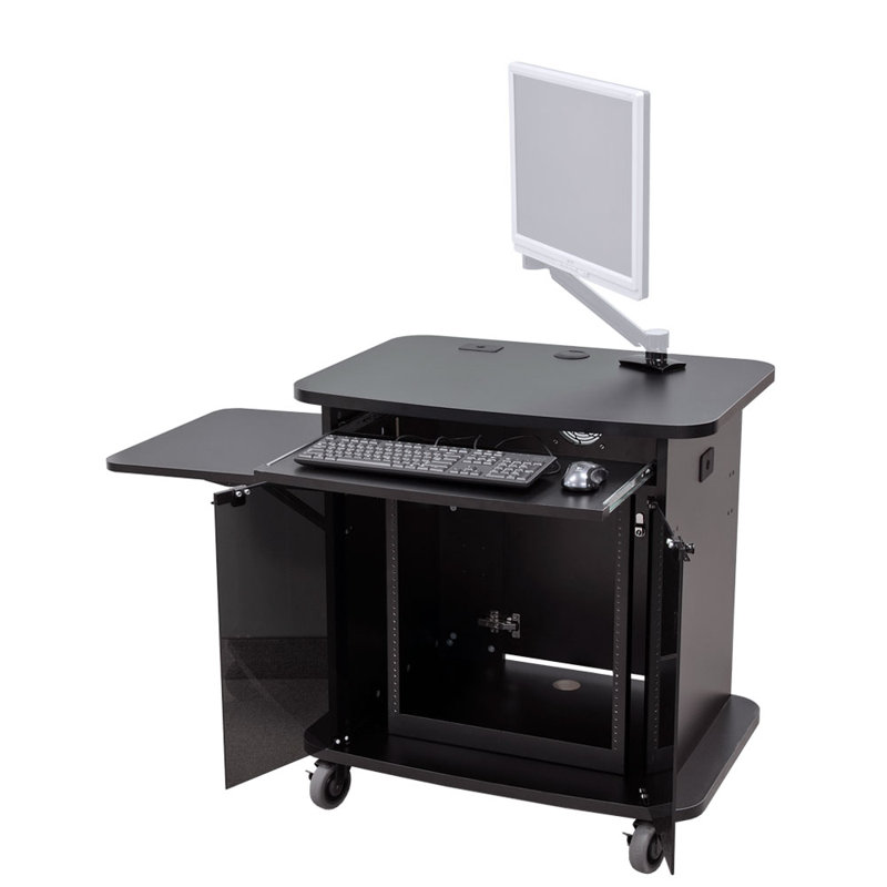 33'' H x 50.5'' W Laptop/Tablet Storage Cart with Wheels