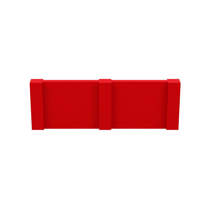 Ensemble mural 4 pi de hauteur Everblock, Rouge, 144"