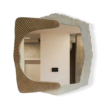 Asymmetrical MDF Wall Mirror
