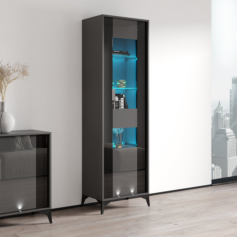 Bibliothèque standard Evel H 78,7 "x l 217,1", gris
