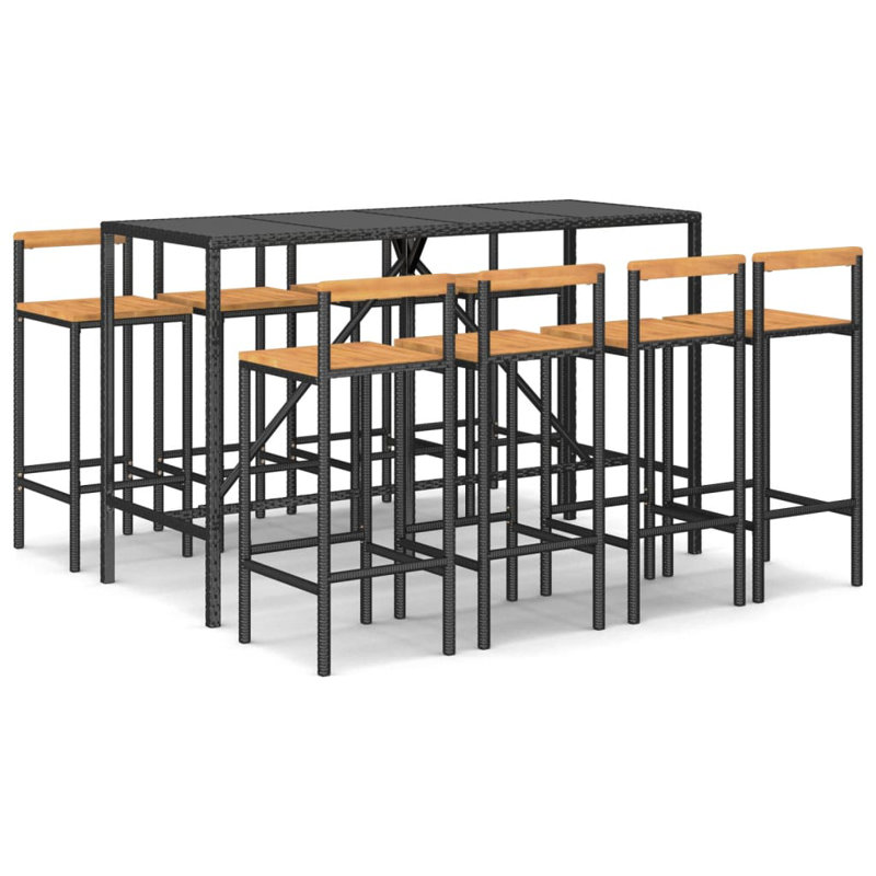 Adelys 40cm Bar Set, Black