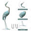 Statue de jardin Paidyn Crane-919461878