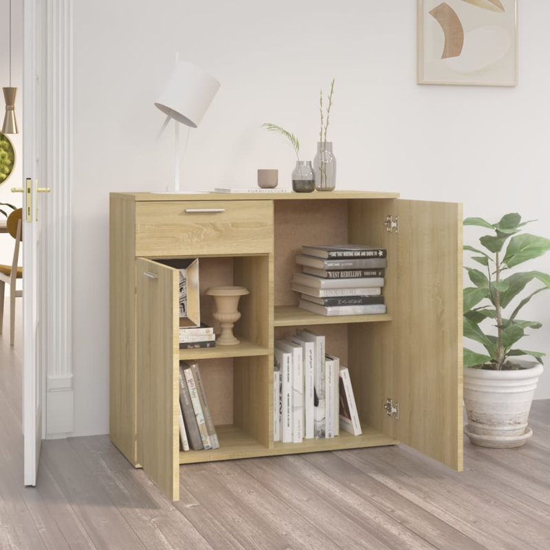 Dellas 80 Cm Wide 1 Drawer Sideboard, Sonoma Oak