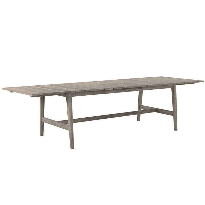 Coast Outdoor Dining Table, Oyster Teak