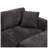 Yourun 97" W x 56.5" D x 32" H Chenille Fabric 4-Seat Storage Sectional Sofa