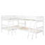 Lit superposé en L blanc, simple, fabriqué en bois massif pour une chambre à coucher confortable-1381311604