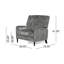 Fauteuil inclinable surdimensionné en tissu texturé, fauteuil inclinable confortable pour le salon-1388425484