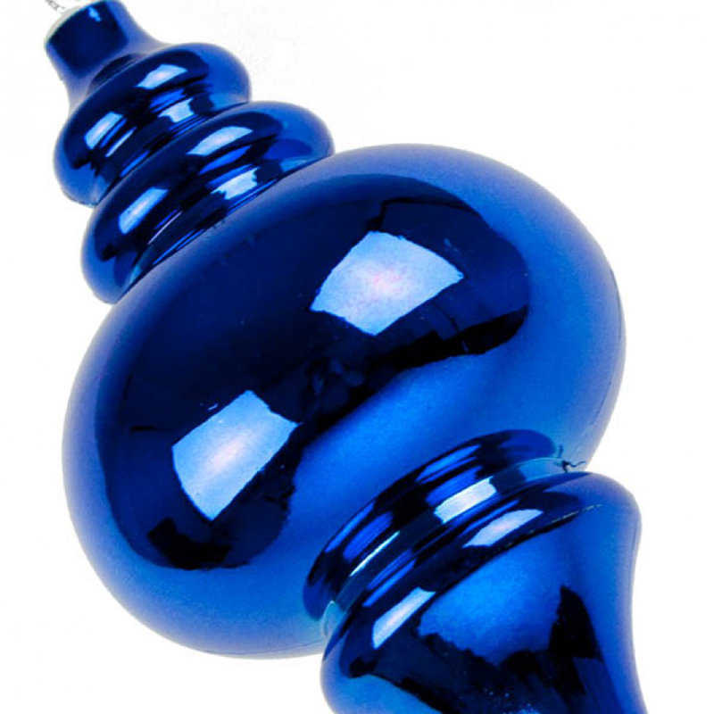 25cm Finial Ornament, Blue