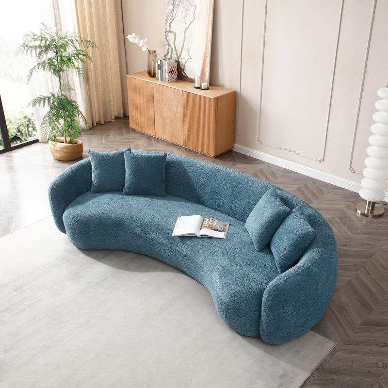 Canapé modulaire 102 pouces 5 places Boucle, Bleu