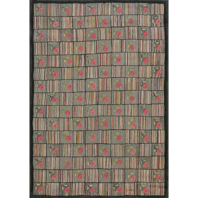 Tapis bouclé gris antique