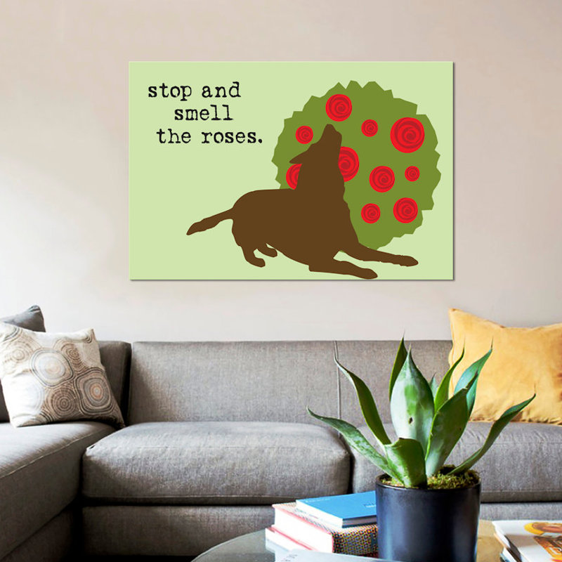 «Smell the Roses», impression sur toile, H 26 po x l 40 po x P 1,5 po, Toile tendue, Pas de tapis