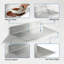 Lot de 2 tablettes murales flottantes en acier inoxydable de 40,6 cm (16 po)-542460982-801743723