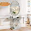 Miroir mural ovale
