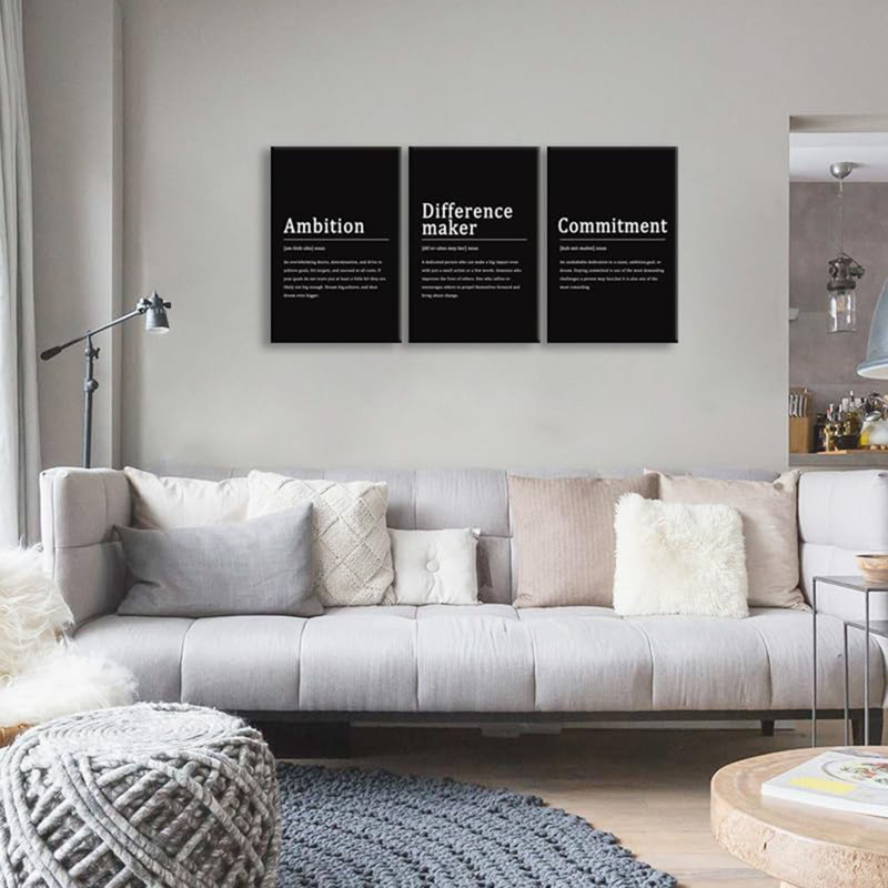 Art inspirant sur toile, art de la différence et de la motivation