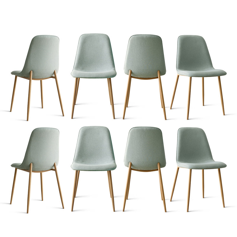 Chaise d'appoint rembourrée en tissu, Turquoise