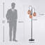 Lampadaires 70 po à 3 lumières à intensité variable pour arbre (3 ampoules DEL incluses)