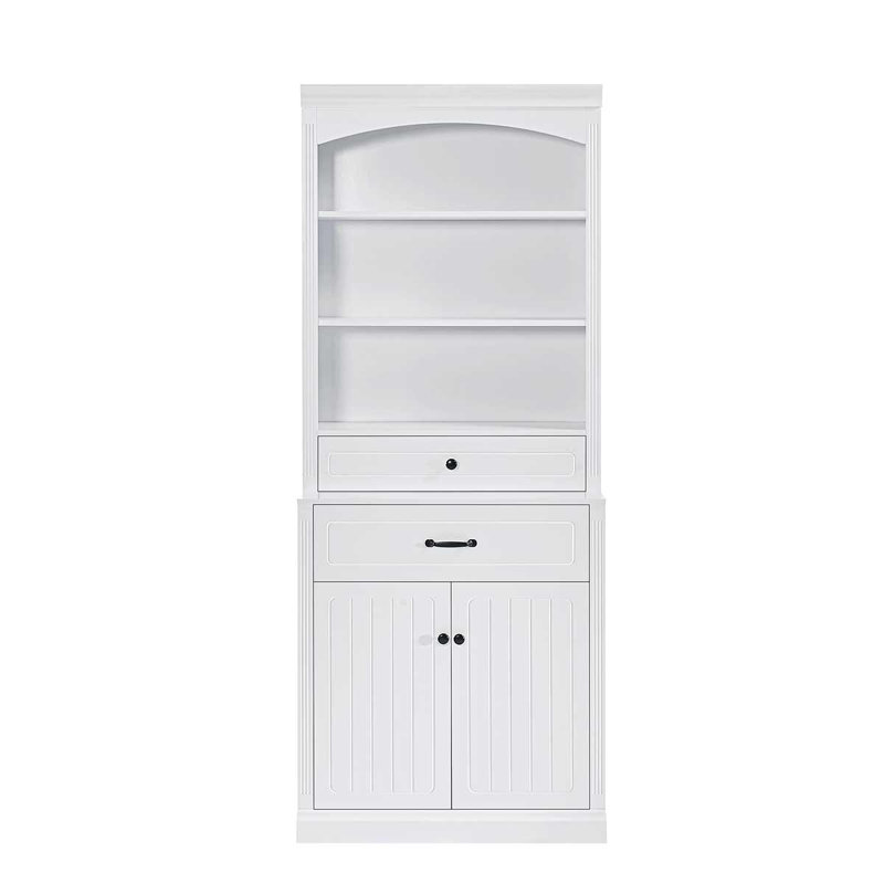 Grande armoire de rangement autoportante avec portes et tiroirs