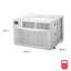 Climatiseur de fenêtre 12 000 BTU 115 V avec télécommande Amana-124211181