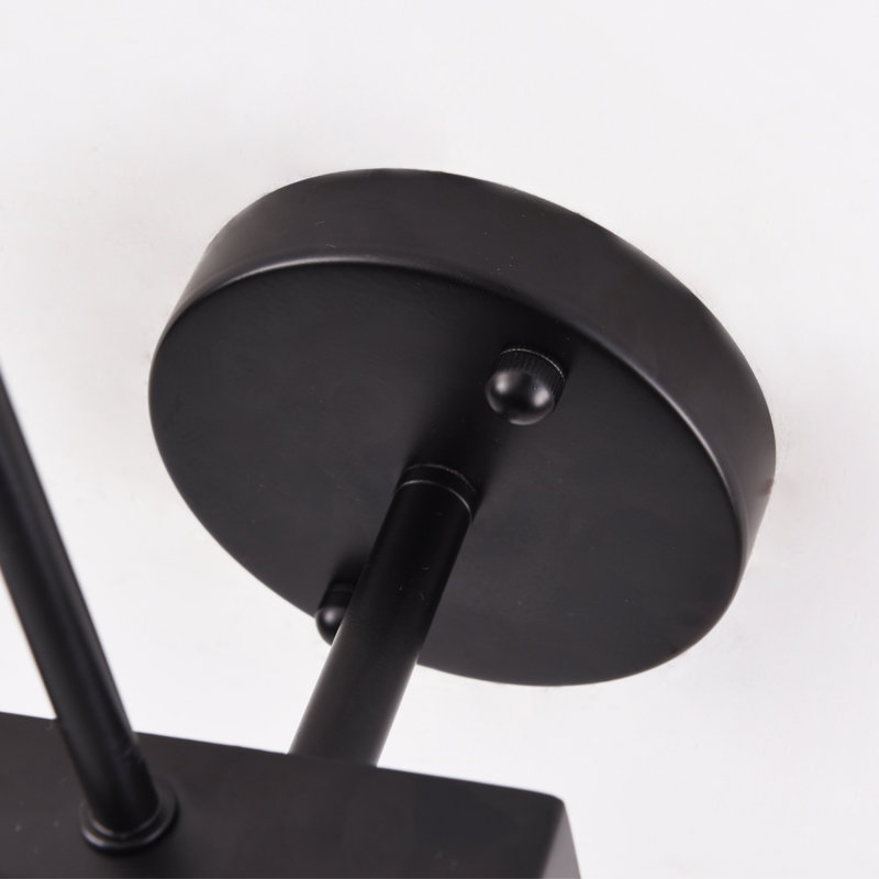 Kasson Semi Flush Mount, Black Painted