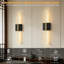 Appliques murales rechargeables sans fil, ensemble de 2, lumières murales modernes à DEL avec minuterie et contrôle tactile à intensité variable, luminaires à piles pour le salon, la chambre à coucher, le couloir