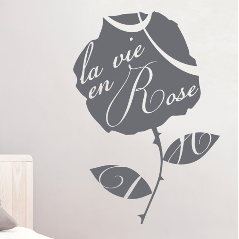 Plants & Flowers Wall Decal, Medium, Grey